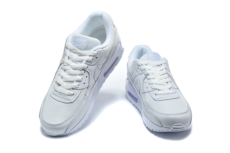 nike air max 90 shoes men-all white
